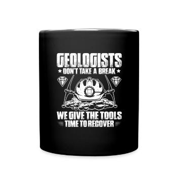 Géologue Géologue Géologue Géologie Géologine - Mug uni - noir - Devant