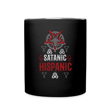 Satanic Hispanic Baphomet Occult - Tasse einfarbig - Schwarz - Vorne