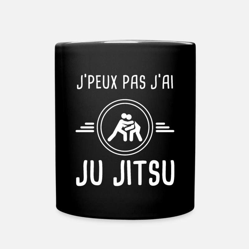 ju jitsu je peux pas j'ai ju jitsu judoka - Mug uni - noir