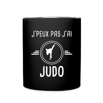 judo je peux pas j'ai judo judoka - Mug uni - noir - Devant