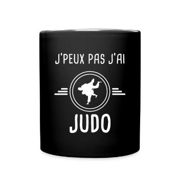 judo je peux pas j'ai judo judoka - Mug uni - noir - Devant