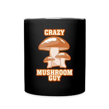 Pilzsammler Mushroom Guy Pilz Pilzsucher - Tasse einfarbig - Schwarz - Vorne
