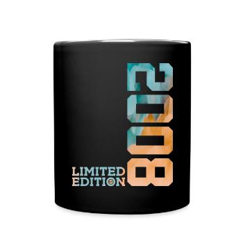 18. GEBURTSTAG LIMITED EDITION 2008 - Tasse einfarbig - Schwarz - Vorne