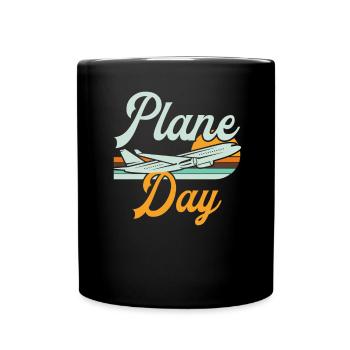 Capitaine pilote de ligne Jumbo Jet - Mug uni - noir - Devant