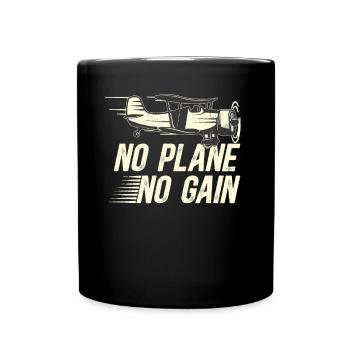Flugkapitän Airline Flieger Pilot Jumbo Jet - Tasse einfarbig - Schwarz - Vorne