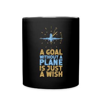 Capitaine pilote de ligne Jumbo Jet - Mug uni - noir - Devant