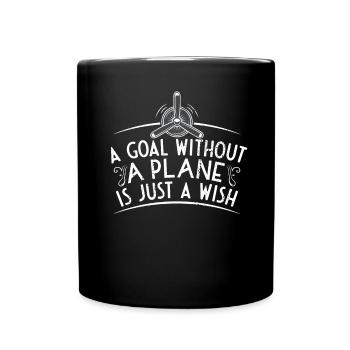 Captain Airline Pilot Jumbo Jet - Full Colour Mug - black - Front