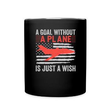 Captain Airline Pilot Jumbo Jet - Full Colour Mug - black - Front