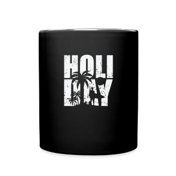 Vacances Vacances Loisirs Vacances Voyage - Mug uni - noir - Devant