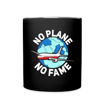 Pilote de ligne sans avion no glory flyer - Mug uni - noir - Devant