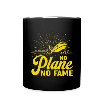 Airline Pilot Fluggesellschaft Fliegerkapitän - Tasse einfarbig - Schwarz - Vorne
