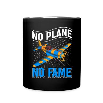 Airline Pilot Piloten Spruch Flugzeugpilot - Tasse einfarbig - Schwarz - Vorne