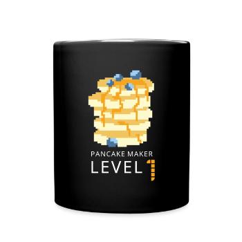 Syrup For Pancakes Flipping Flapjack Breakfast - Full Colour Mug - black - Front