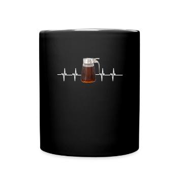 Syrup For Pancakes Flipping Flapjack Breakfast - Full Colour Mug - black - Front