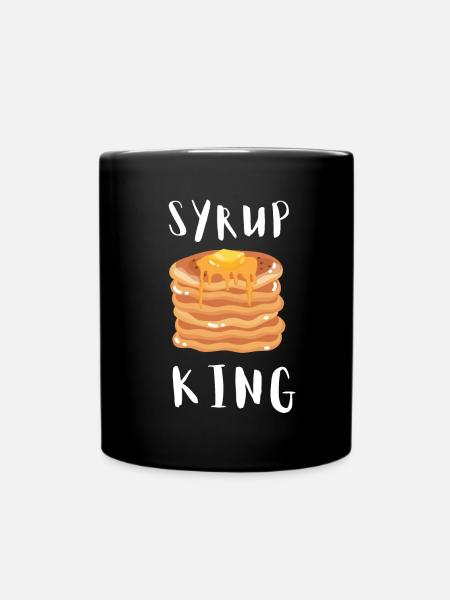 Syrup For Pancakes Flipping Flapjack Breakfast - Full Colour Mug - black