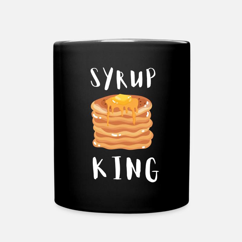 Syrup For Pancakes Flipping Flapjack Breakfast - Full Colour Mug - black
