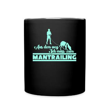 Mantrailing Recherche Chiens Mantrailer - Mug uni - noir - Devant