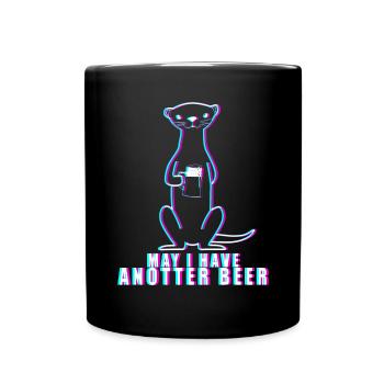 Otter Beer Rave Techno Raver Seeotter - Mug uni - noir - Devant