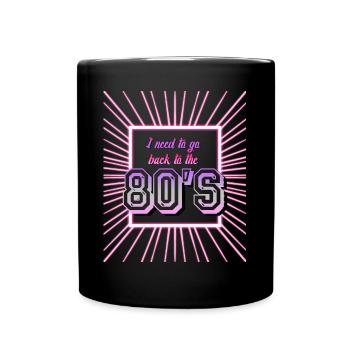 Disco Party des années 80 80 1980 - Mug uni - noir - Devant
