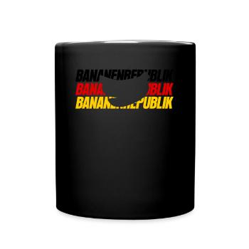 Deutschland Flagge Bananen - Tasse einfarbig - Schwarz - Vorne