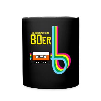 80s Disco 80s Party 1980 - Full Colour Mug - black - Front