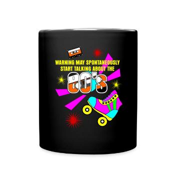 Patins à roulettes des années 80 80e - Mug uni - noir - Devant