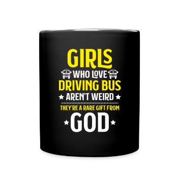 Chauffeur d’autobus Chauffeur d’autobus Autobus chauffeur d’autobus scolaire - Mug uni - noir - Devant