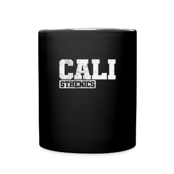 Cali Calisthenics Fitness Workout Körper - Tasse einfarbig - Schwarz - Vorne