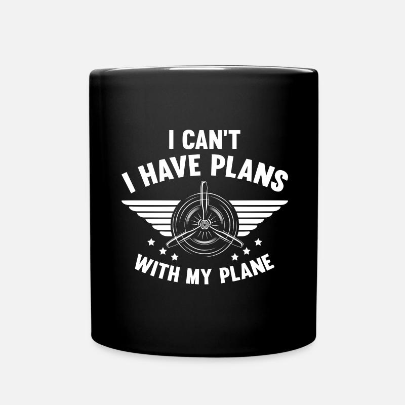 Airline Pilot Flugzeugpilot Fluggesellschaft - Tasse einfarbig - Schwarz