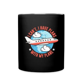 Airline Pilot Aircraft Pilot Pilot Captain - Full Colour Mug - black - Front
