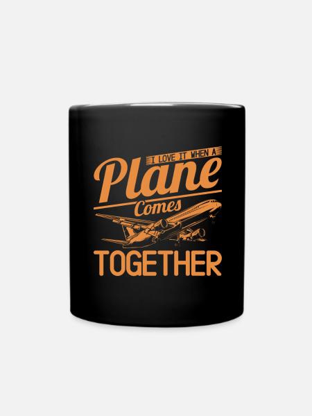 Airplane Pilot Gift Funny Pilot Saying - Full Colour Mug - black