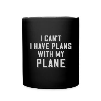 Airline Pilot Pun Flugzeugpiloten - Tasse einfarbig - Schwarz - Vorne