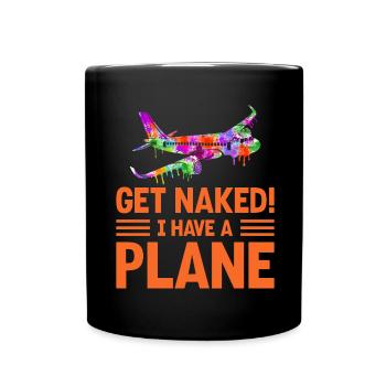 Airline Pilot Zitat Ich habe einen Flugzeugpiloten - Tasse einfarbig - Schwarz - Vorne