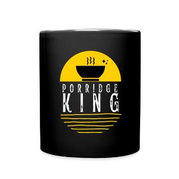 Cereal Grits Kasha Upma Rice And Morning Cornmeal - Full Colour Mug - black - Front