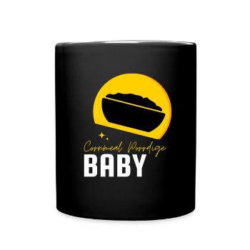 Cereal Grits Kasha Upma Rice And Morning Cornmeal - Full Colour Mug - black - Front