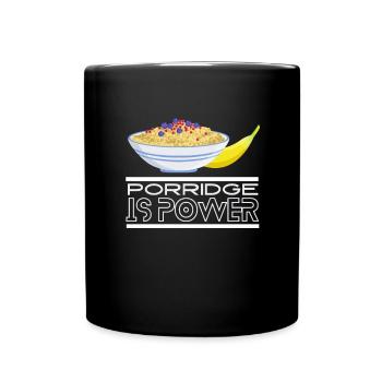 Cereal Grits Kasha Upma Rice And Morning Cornmeal - Full Colour Mug - black - Front
