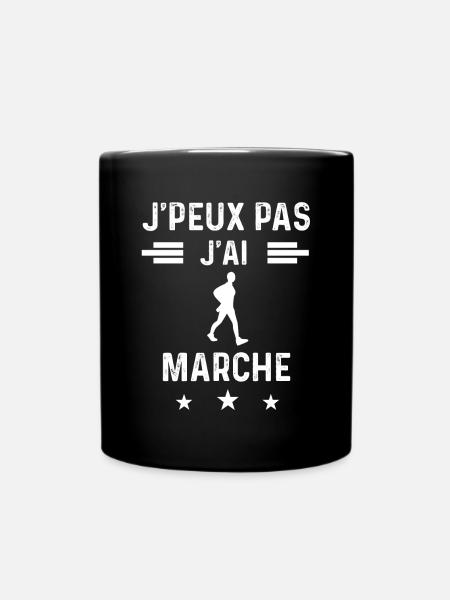 marcheur je peux pas j'ai marche - Mug uni - noir