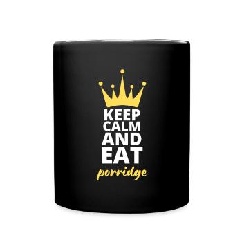 Cereal Grits Kasha Upma Rice And Morning Cornmeal - Full Colour Mug - black - Front