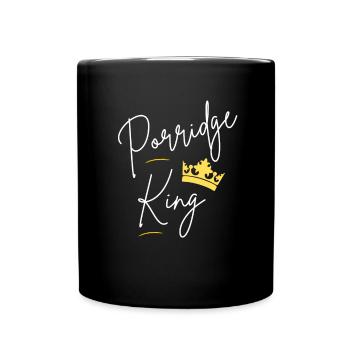 Cereal Grits Kasha Upma Rice And Morning Cornmeal - Full Colour Mug - black - Front