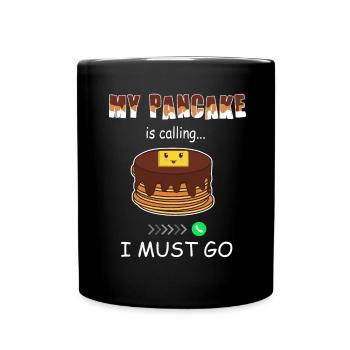 Appels de crêpes - Funny Pancake - Mug uni - noir - Devant