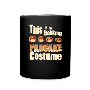 Costume de cuisson de crêpes - Crêpe drôle - Mug uni - noir - Devant