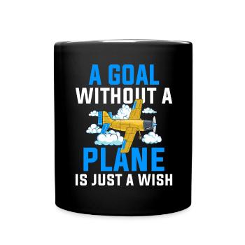 Pilote de ligne Une destination sans avion - Mug uni - noir - Devant