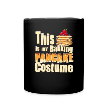 Costume de cuisson de crêpes - Crêpe drôle - Mug uni - noir - Devant