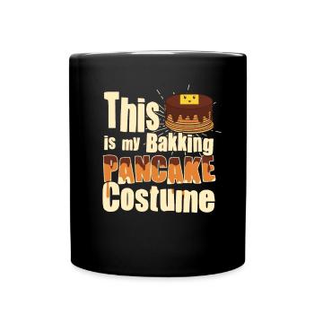 Costume de cuisson de crêpes - Crêpe drôle - Mug uni - noir - Devant