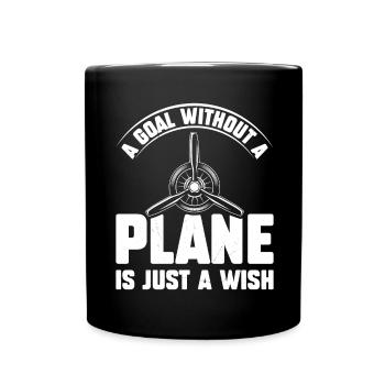 Pilote de ligne Une destination sans avion - Mug uni - noir - Devant