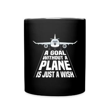 Pilote de ligne Une destination sans avion - Mug uni - noir - Devant