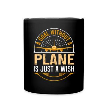 Pilote de ligne Une destination sans avion - Mug uni - noir - Devant