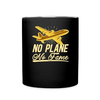 Airline Pilot Aviation Pun für Linienflug Piloten - Tasse einfarbig - Schwarz - Vorne