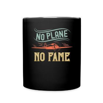 Airline Pilot Aviation Pun für Linienflug Piloten - Tasse einfarbig - Schwarz - Vorne