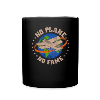 Airline Pilot Aviation Pun für Linienflug Piloten - Tasse einfarbig - Schwarz - Vorne
